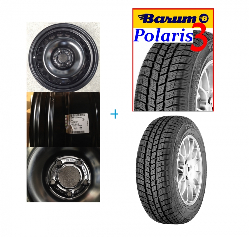 Kit janta si anvelopa Barum Polaris 3 205/60 R16 Opel Insignia B 5x115 DOT 2018